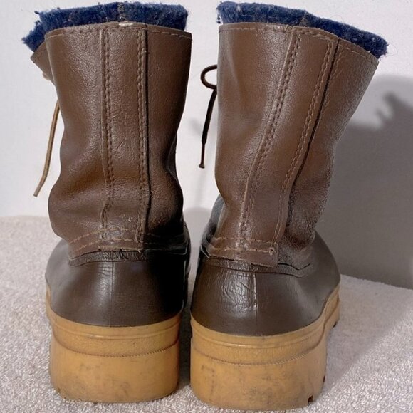 Vintage Kamik Leather Ankle Duck Boots 10 - Picture 5 of 11
